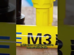 高圧150mm 200mmの送風穴の穴あけ工具DTHのハンマーはコア試すいの装備のためのビットにボタンをかける